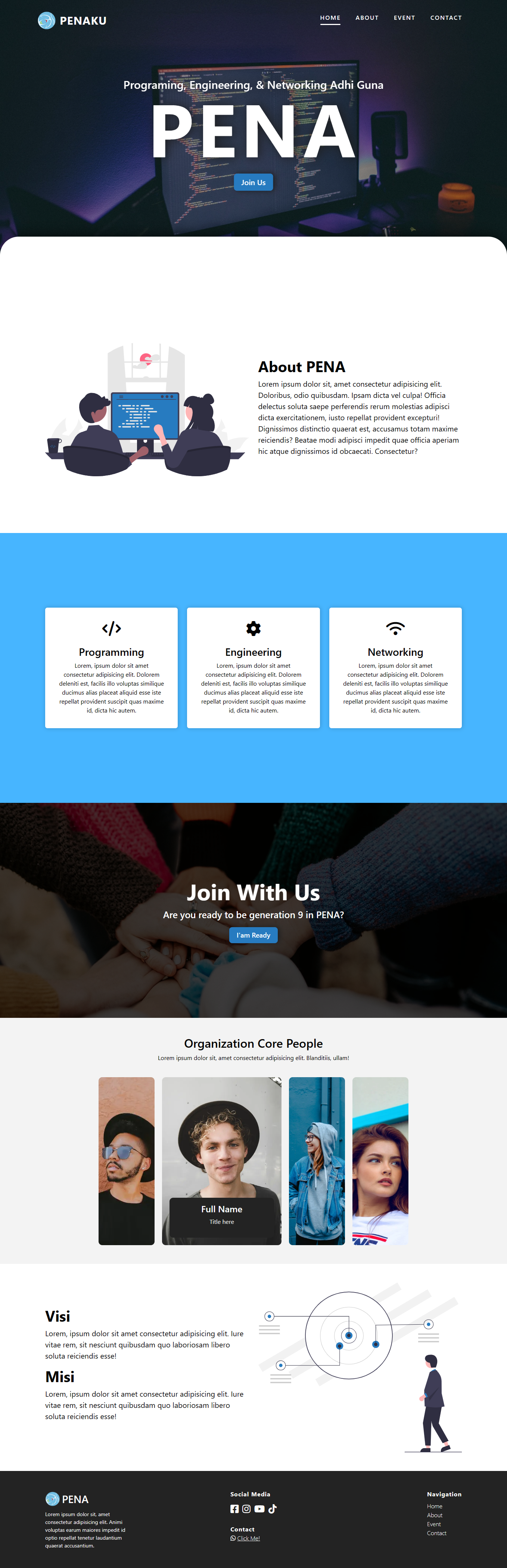 pena website full preview